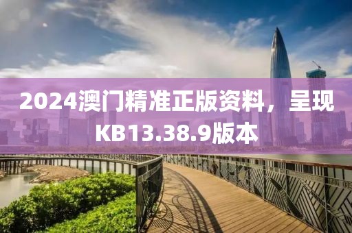 2024澳門精準正版資料，呈現(xiàn)KB13.38.9版本