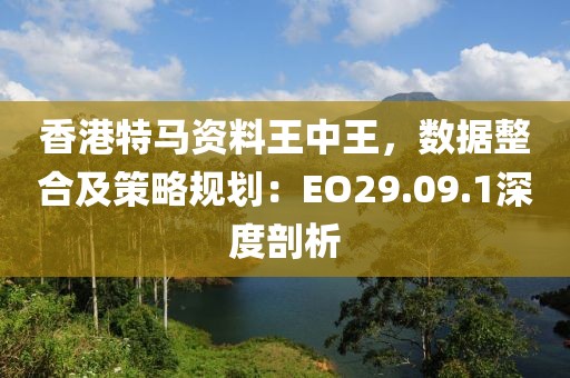 香港特馬資料王中王，數(shù)據(jù)整合及策略規(guī)劃：EO29.09.1深度剖析