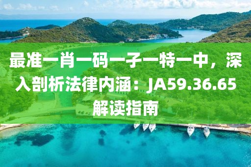 最準(zhǔn)一肖一碼一孑一特一中，深入剖析法律內(nèi)涵：JA59.36.65解讀指南