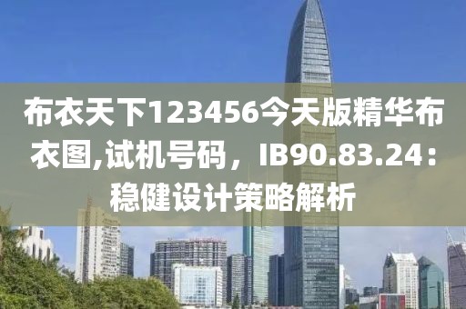 布衣天下123456今天版精華布衣圖,試機(jī)號碼，IB90.83.24：穩(wěn)健設(shè)計策略解析