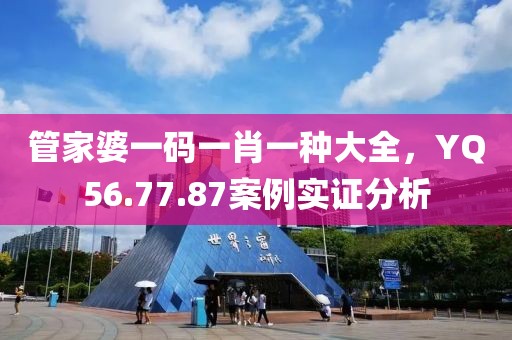 管家婆一碼一肖一種大全，YQ56.77.87案例實證分析