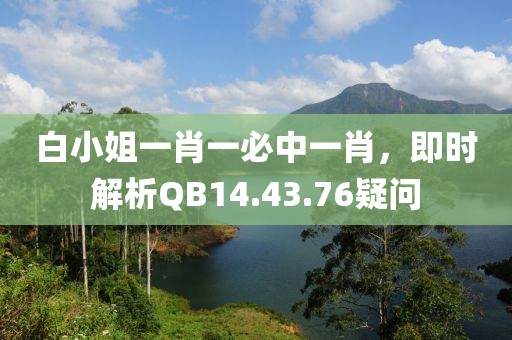 白小姐一肖一必中一肖，即時(shí)解析QB14.43.76疑問