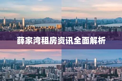 薛家灣租房資訊全面解析