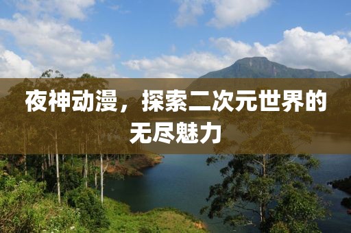 夜神動漫，探索二次元世界的無盡魅力