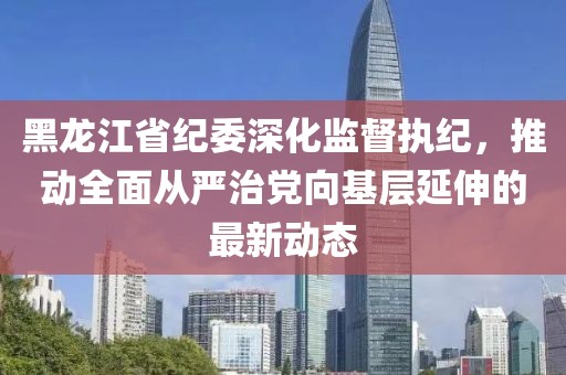 黑龍江省紀(jì)委深化監(jiān)督執(zhí)紀(jì)，推動全面從嚴(yán)治黨向基層延伸的最新動態(tài)