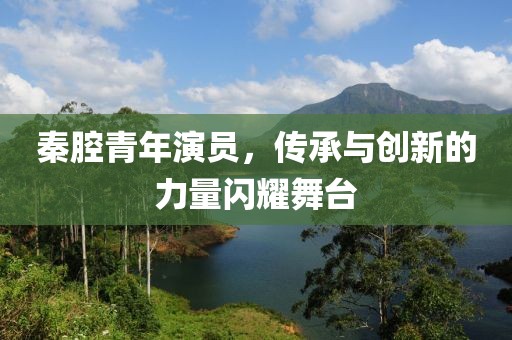 秦腔青年演員，傳承與創(chuàng)新的力量閃耀舞臺(tái)