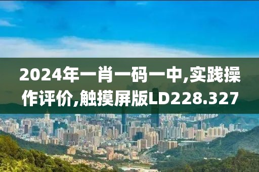 2024年一肖一碼一中,實(shí)踐操作評(píng)價(jià),觸摸屏版LD228.327