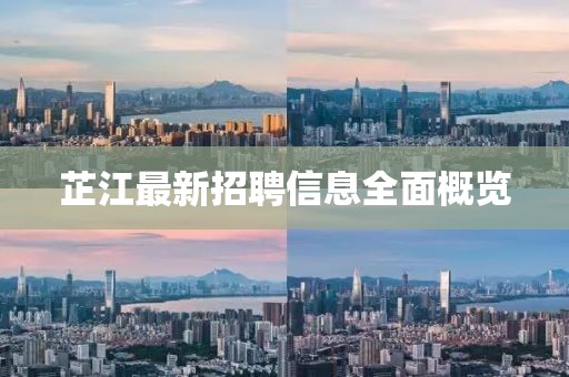 芷江最新招聘信息全面概覽