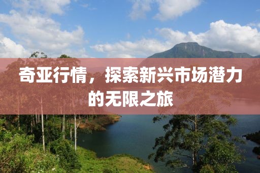 奇亞行情，探索新興市場潛力的無限之旅