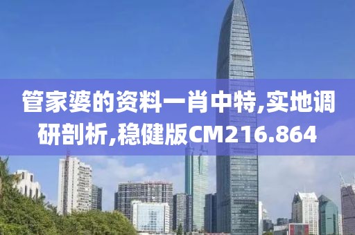管家婆的資料一肖中特,實(shí)地調(diào)研剖析,穩(wěn)健版CM216.864