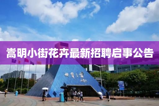 嵩明小街花卉最新招聘啟事公告