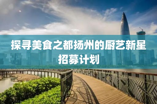 探尋美食之都揚(yáng)州的廚藝新星招募計(jì)劃