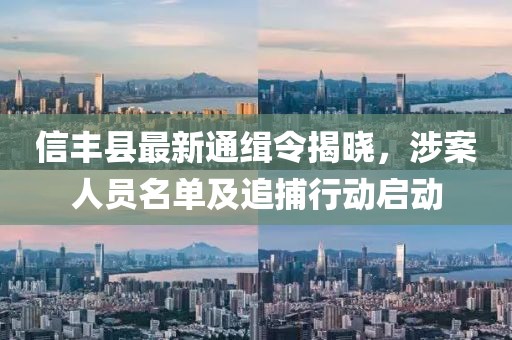 信豐縣最新通緝令揭曉，涉案人員名單及追捕行動(dòng)啟動(dòng)