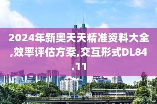 2024年新奧天天精準資料大全,效率評估方案,交互形式DL84.11
