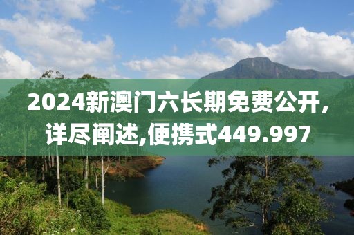 2024新澳門六長期免費公開,詳盡闡述,便攜式449.997
