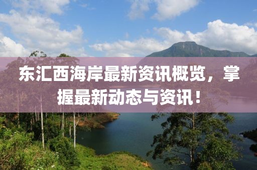 東匯西海岸最新資訊概覽，掌握最新動(dòng)態(tài)與資訊！