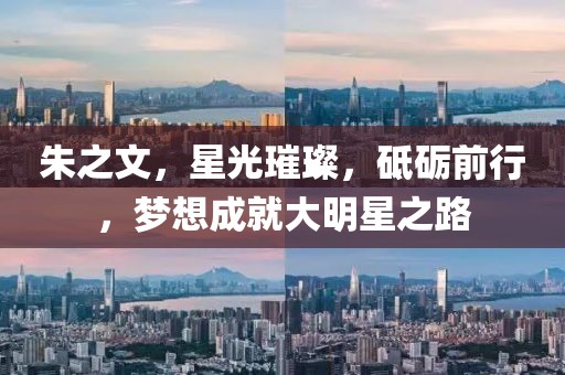 朱之文，星光璀璨，砥礪前行，夢想成就大明星之路