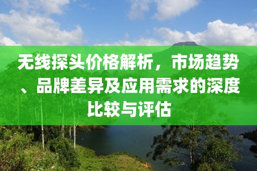 無線探頭價格解析，市場趨勢、品牌差異及應(yīng)用需求的深度比較與評估