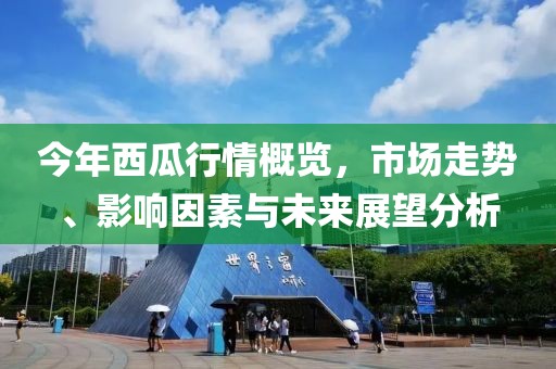 今年西瓜行情概覽，市場走勢、影響因素與未來展望分析