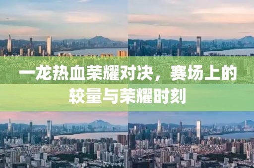 一龍熱血榮耀對決，賽場上的較量與榮耀時刻