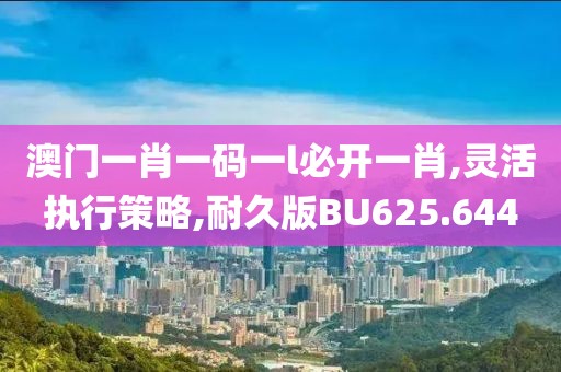 澳門一肖一碼一l必開一肖,靈活執(zhí)行策略,耐久版BU625.644