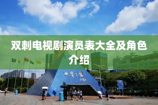 雙刺電視劇演員表大全及角色介紹